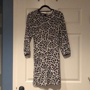 LOFT Leopard Print flounce dress